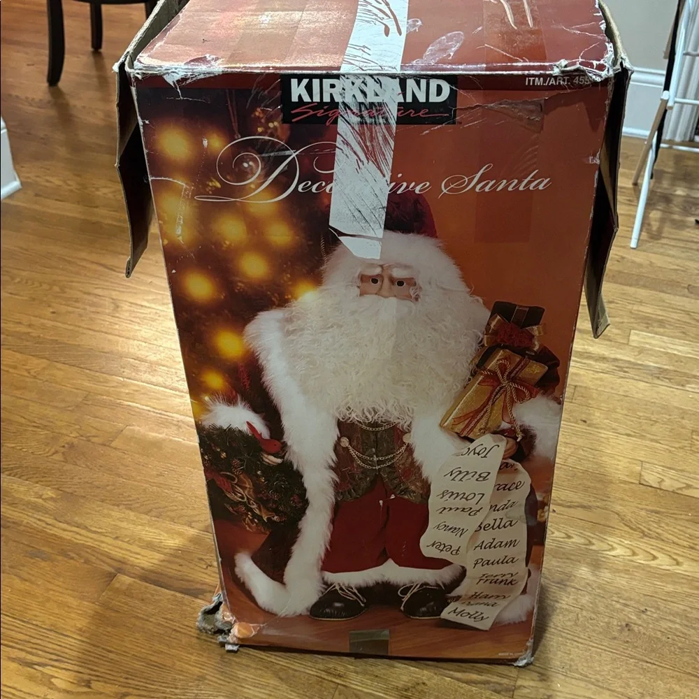 Kirkland Large Decorative Santa Statue 30” Tall